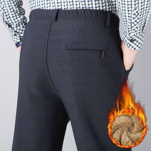 Calças Masculinas 2023 Inverno Moda Masculina Solta Casual Caxemira Masculina Cor Sólida Calças de Lã de Cordeiro L129