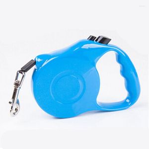 Dog Collars 2023 1pcs 3M/5M Pet Cat Puppy Automatic Retractable Traction Rope Walking Lead Leash 5 Color