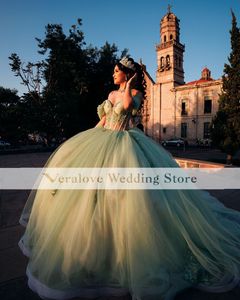 Veralove quinceanera платья с плече