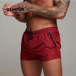 Herrbadkläder herr baddräkt sexig badkläder män simning shorts män kort strand shorts sport kostymer surfbräda shorts män badstammar 230801