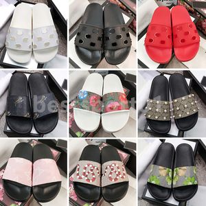 2023 Designer Men Women Sandals with Correct Flower Box Dust Bag Shoes snake print Slide Summer Wide Flat Sandal Slipper Size 35-48 L3