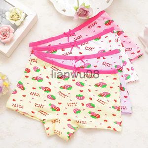 Calcinhas infantis curtas 4pcslot roupas íntimas meninas calcinhas boxer desenhos animados calças de algodão roupa íntima x0802