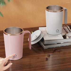 Blender 400 ml Automatisk blandningskopp Hem Drickerverktyg USB SMART Mixer Roterande magnetiskt rostfritt stål för kaffe/mjölk