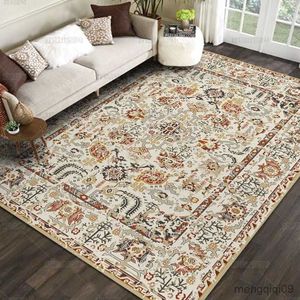 Carpets Vintage Persian Rug Living Room Decoration Carpet Office Large Area Carpets Home Decor Floor Mat European Style Rugs for Bedroom R230802