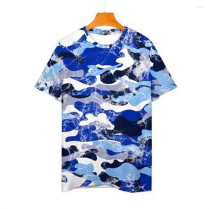 T-shirt da uomo 2023 Camicia 3D per uomo Moda Hip Hop O-Collo Manica corta T-shirt astratta Harajuku T-shirt oversize Abbigliamento uomo