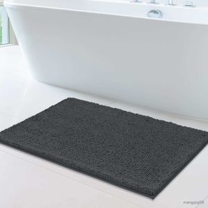 Mattor Luxury Badrumsmatta med Super Absorbent Microfiber Bath Mattor Non-Slip Plush Carpet For Shower Mat Toalett Doormat Floor R230802