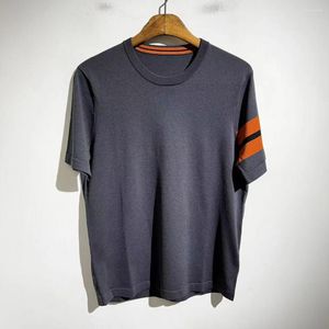 Męskie koszule T High Street Coolmax Knitted Oversifed T-shirt swobodne wszechstronność koszulki Y2K Streetwear Crop Ubrania i ubrania kobiety