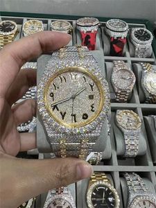 Lüks Erkekler Erkekler İçin İzle Tasarımcı Hareketi İzler Yüksek Kaliteli Elmas Moissanite Watch Montre Out Out Saat Otomatik Erkekler Montre Luxe Erkek Lüksler Saatler I97