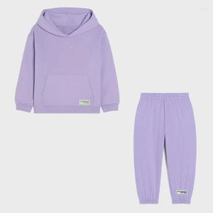 Magliette da uomo THEGIVINGMOVEMENT Primavera Autunno Moda Felpe con cappuccio Pantaloni Set Felpe carine Ragazzi Ragazze Pullover per bambini Abbigliamento per bambini