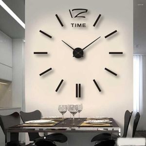 Zegary ścienne zegar zegara akrylowe lustro samoorganiczne naklejki