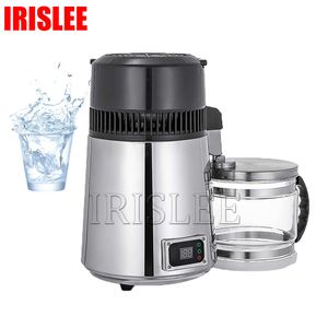 110V 220V Pure Water Distiller 4L Dental Distilled Water Machine Filter Rostfritt stål Electric Distillation Purifier JUG 750W