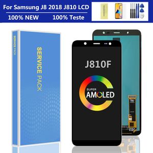 6.0'' ORIGINAL AMOLED Display for SAMSUNG Galaxy J8 2018 LCD Touch Screen Replacement For Samsung J810 J810F SM-J810M Screen