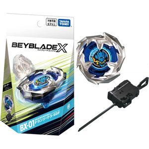 Pião original Tomy Beyblade X BX 01 Starter Drumsword 3 60F 230801