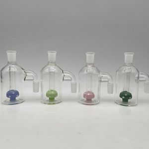 Capolamento di cenere di vetro secco di funghi da 14 mm catcher d'acqua di bong in vetro di vetro in vetro elimina il cassafasmo di tasti 45 gradi 90 gradi
