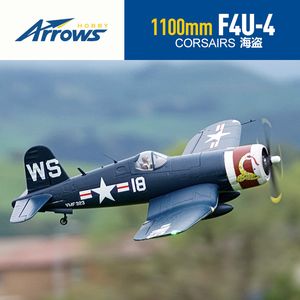 Uçak Modle Blue S RC Uçak Modeli 1100mm F4U 4 F4U V2 PNP Gerçek Yüksek Hızlı Montaj Gibi Uzaktan Kontrol Hobisi F 4U 230801