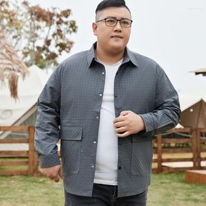 Herren Jacken Ankunft Mode Jacke Frühling Sommer Casual Übergroßen Mantel Medium Jugend Kariert Männer Plus Größe XL 2XL 3XL 4XL 5XL 6XL 7XL 8XL