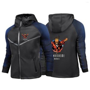 Men's Hoodies 2023 Spring Autumn Thunderdome Printing Spliced Zipper Jacket Slim Sexy Leisure Racing Suits Sportswear Coat