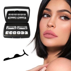 Falsche Wimpern 3D magnetisch 23 Magnete natürlich weich handgefertigt 8 Stück gefälschte Nerzwimpern mit Applikator Augen-Make-up-Sets Drop 230801