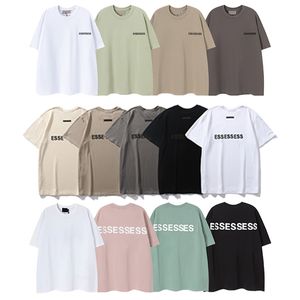 Ess T-shirt Women, Cotton T-shirt Men S Casual Shirts Clothing Street Clothes Multi-color Printing Process Short-sleeved