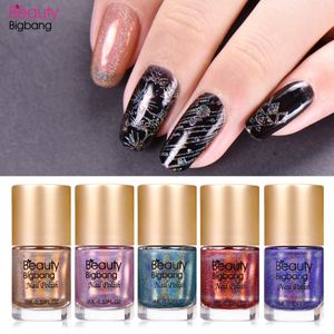 Poliska do paznokci Beautybigbang 9 ml żel holograficzny tłoczenie kameleon laserowy Lakier 230802