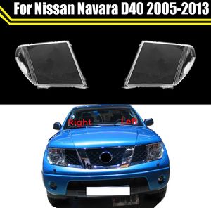 Auto Luce Caps Per Nissan Navara D40 2005-2013 Auto Copertura Del Faro Paralume Lampada Paralume Lente di Vetro Caso Faro Borsette