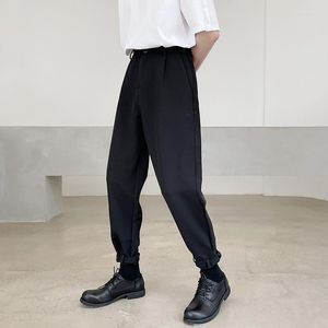 Pantaloni da uomo di grandi dimensioni, estivi, con gambe larghe, personalizzati, versatili, piccoli, tendenza, coreana, cavallo basso, croce Harem