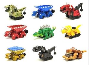 Трансформационные игрушки роботы Dinotrux Dinosaur Truck Truck съемный автомобиль Mini Mini Mini Модели детские подарки Toys Child 230801