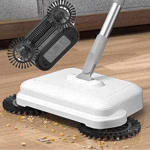 Hand Push Sweepers Sweeper Magic Broom Dustpan Set Hand Push Cleaning Machine Floor Vacuum Cleaner Household Lazy All-in-one Sweeping Tools 230802