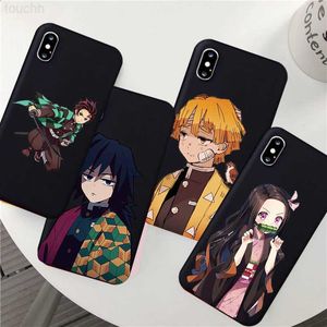 Cell Phone Cases Kamado Nezuko Kimetsu No Yaiba Demon Slayer Phone Case for iPhone 14 13 12 11 Pro Max 7 8 Plus SE X XS MAX XR Coque Cover Fundas L230731