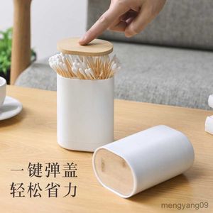 2pcs Toothpick Holders Pops Up Toothpick Box Cotton Swabs Storage Case Toothpick Holder Dispenser Container Hotel Room Decoration Automatic R230802