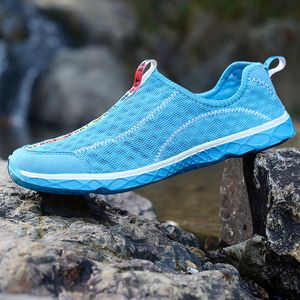 Sapatos sociais primavera verão malha masculino feminino natação respirável aqua casal tênis para esportes de praia leve calçado esportivo 230801