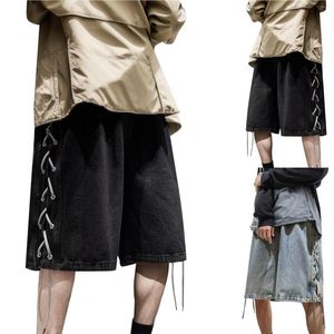 Men's Jeans Mens Casual Denim Shorts High Street Design Five Point Pants For Men Taupe Twill Athletic Sweatpants