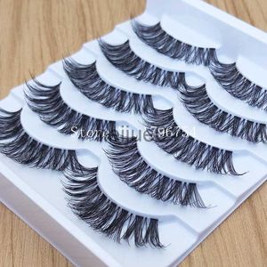 False Eyelashes Thick False Eyelashes Messy Cross Thick Natural Fake Eye Lashes Professional Makeup Tips Bigeye Makeup Tool Long False EyeLashes x0802