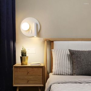 Wall Lamp Modern With Reading Light 350°Rotatable For Bedside And Bedroom Living Room Decoration