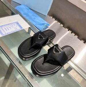 Praddas Pada Prax Prd Pillow Designers Pradoity Mules Slippers Pool Padded Triangle Buckle Thong Sandal Women Flip Flops Square Toe Platform Mules p Style Slides Thi