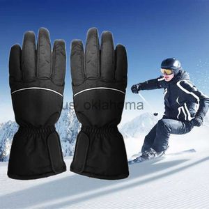 Лыжные перчатки с сенсорным экраном снежный поход в поход Электрический нагретый батарея с питанием для велосипедных перчаток лыжные перчатки J230802