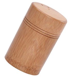 2pcs Toothpick Holders Bamboo Storage Tube Toothpick Container Containers Dispenser Case Holder Jewelry Trinket Travel Cotton Swab