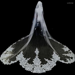 Bridal Veils Dingyaoda Heavy Industry Lace High-grade Sensible Yarn Long Tail Head Headdress Cathedral Wedding Veil