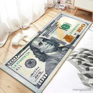 Teppiche Kreativer USA-Dollar-3D-Teppich für Wohnzimmer Teppich Bodenmatte Nachttisch Flur Fußmatte Kinderschlafzimmer Rutschfester Teppich Heimdekoration R230802