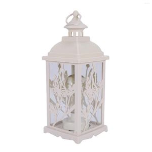 Night Lights Wrought Iron Window Molding Glass Windproof Table Lamp Wedding Garden Home Decoration Hanging