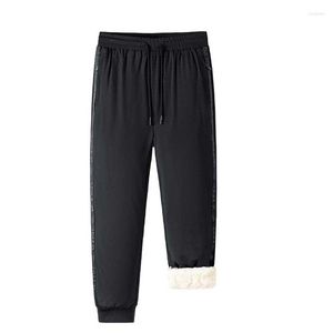 Pantaloni da uomo Pantaloni da uomo invernali Pantaloni da esterno in peluche ispessiti Temperatura di blocco Antivento Confortevole Jogger traspirante Pantaloni sportivi in cotone Uomo 7XL