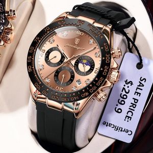 Wristwatches POEDAGAR Top Luxury Brand Men Wristwatch Waterproof Luminous Chronograph Date Mens Watch High Quality Man Watches Quartz Clock 230802
