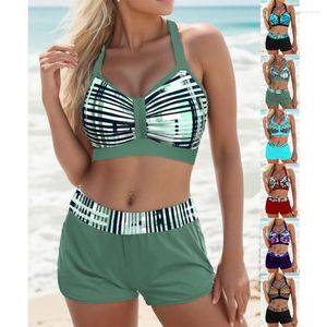 Kvinnors badkläder Bikini Set Summer 2 Piece Spaghetti Straps Ultra Short Sexy Backless Lingerie Ladies Beachwear S-5XL