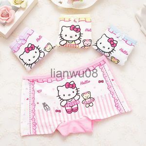 Mutandine Intimo per bambini 4 pezzi / lotto Boxer per bambini morbidi Cool Intimo per ragazze per bambini Cute Cartoon cat Slip Pantaloni Mutande 29Y x0802