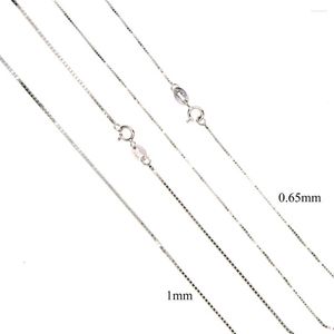 Łańcuchy 2023 Kołniery sercowe Collier stemplowany 925 Długość Naszyjnik Dwa Rozmiar 0,65 mm-1,0 mm Szerokość 925sterlinga łącza najwyższej jakości