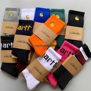 2023 Erkekler Havlu Çoraplar Moda Markası Carhart Kadın Orta Tüp Altın Standart Nakış Saf Pamuk Alt Alt Çorap Tide