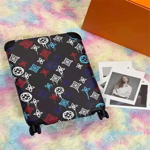 Multi Colorful Travel Suftcase Män fortsätter bagage 20 tum vagn Rolling Carbin Luggage Women Duffel Weekend Påsar