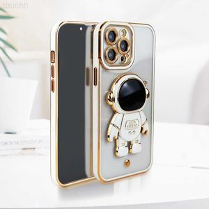 Obudowy telefonu komórkowego Luksusowe posiłek astronauta posiadacz telefonu na iPhone 11 12 13 14 Pro Max x xr xs miękki zderzak na SE2 SE3 6S 7 8 Plus Cover L230731