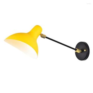 Lampa ścienna Kolor Lampy proste prośbę Badaj ASLE Designer Modern salon kinkiety światła Macaron Metal Sypiria Decor Lighting