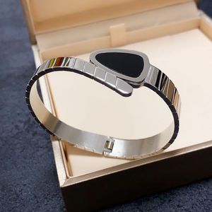 Armband-Designer für Männer, schwarzer Armreif, Damen-Charm-Armbänder, Herren-Schlangenarmband, Silberschmuck, klassischer Schmuck, Kettenarmbänder 237294C